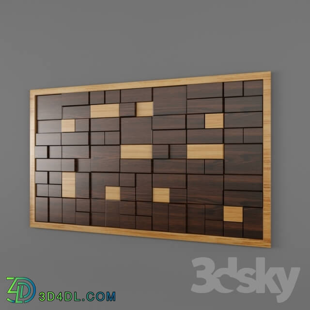 Other decorative objects - Wooden 3D Wall