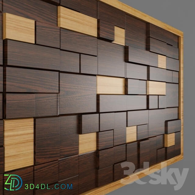 Other decorative objects - Wooden 3D Wall