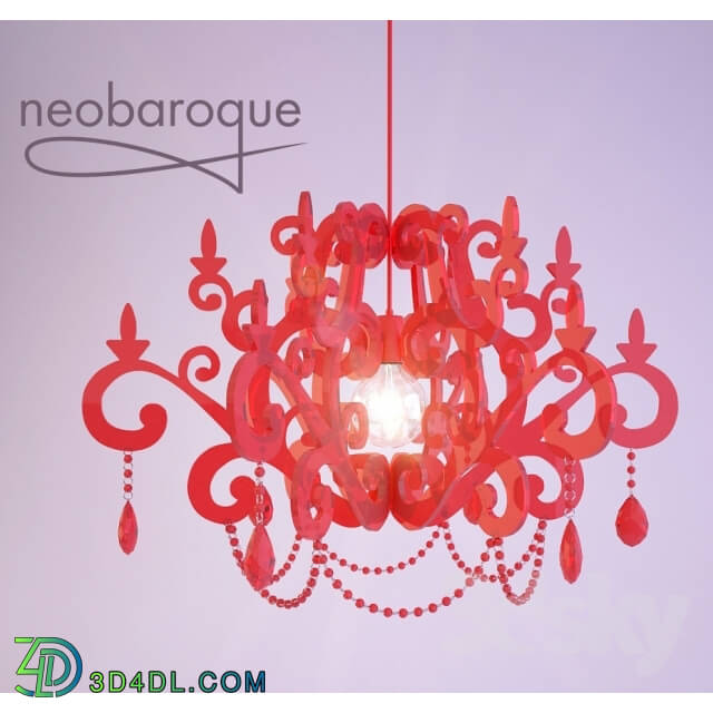 Ceiling light - neobaroque crystal