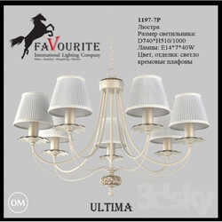 Ceiling light - Favourite 1197-7 p chandelier 