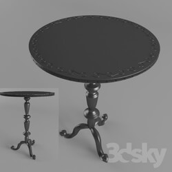 Table - small table with carving 