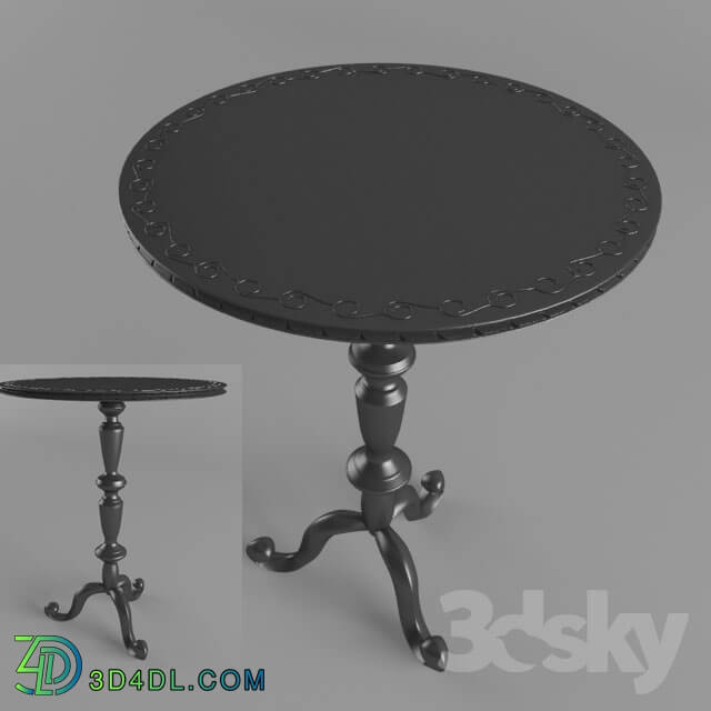 Table - small table with carving