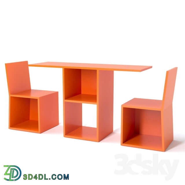 Table _ Chair - Bookshelf transformer Trick