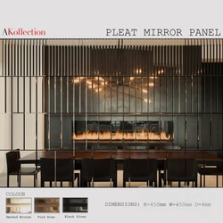 Mirror - Pleat mirror panel by AKollection 