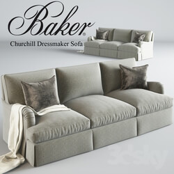 Sofa - Baker_Churchill Dressmaker Sofa No. 6122S 