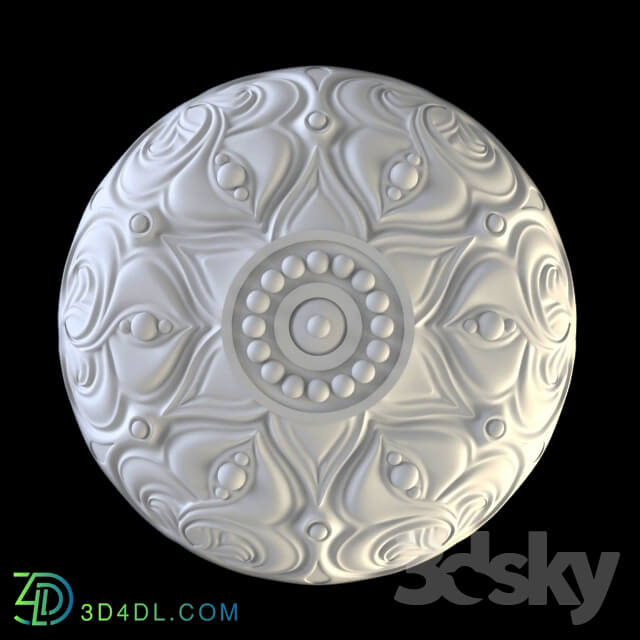 Decorative plaster - Rosette Hermitage P60