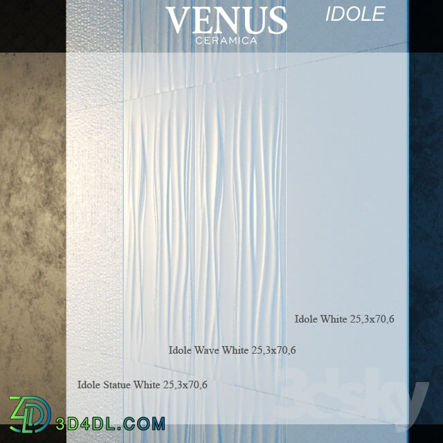 Bathroom accessories - Tile mural Venus Idole