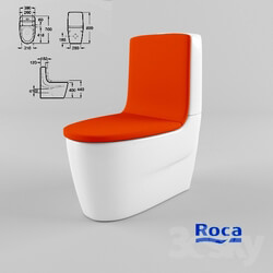 Toilet and Bidet - Roca Khroma Wall Hung Wc 