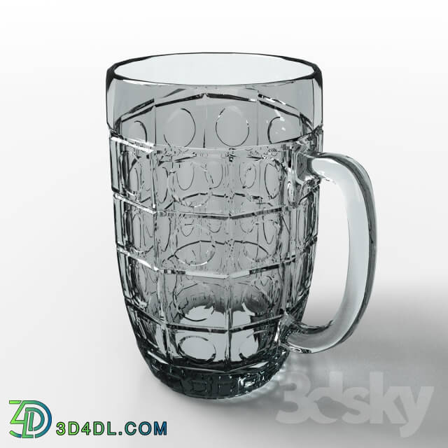 Tableware - Faceted glass of beer