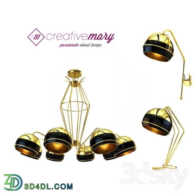 Ceiling light - The Black Widow by Creative Mary