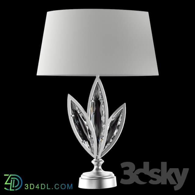 Table lamp - Fine Art Lamps 854610-12 _Silver_ faceted crystals_