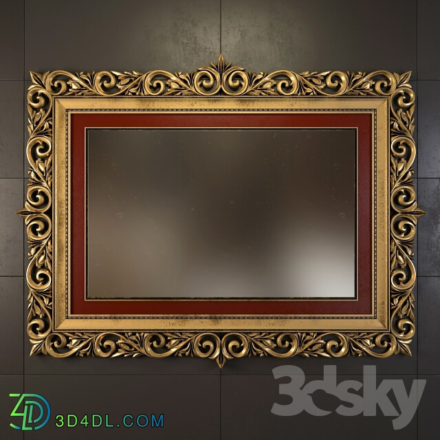 Mirror - The mirror in carved frame