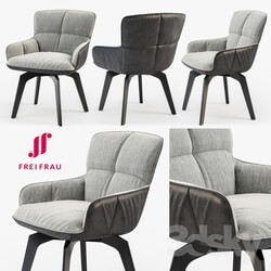 Chair - Freifrau Marla armchair low wooden frame 