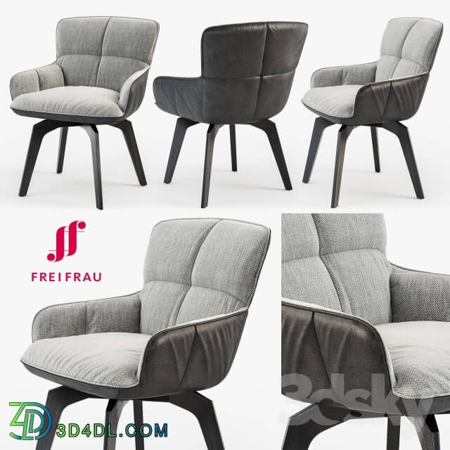 Chair - Freifrau Marla armchair low wooden frame