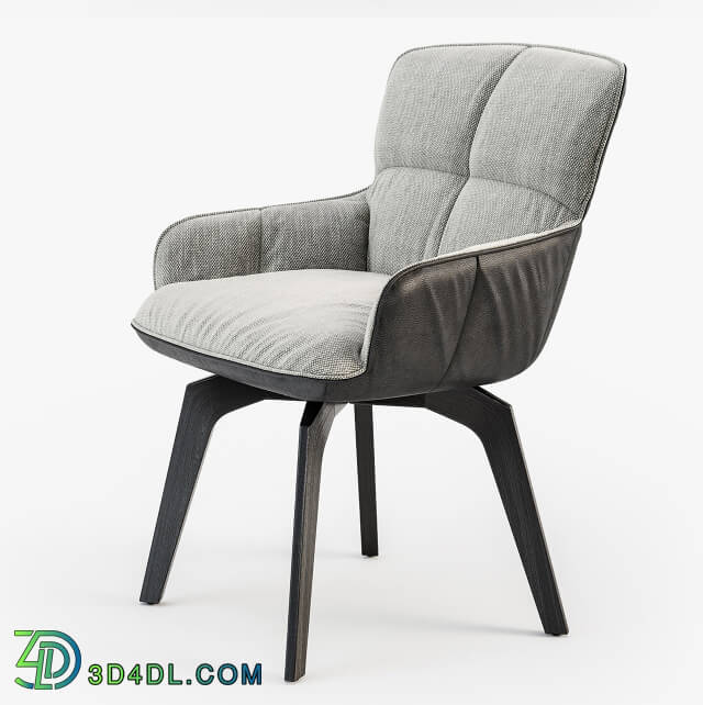 Chair - Freifrau Marla armchair low wooden frame