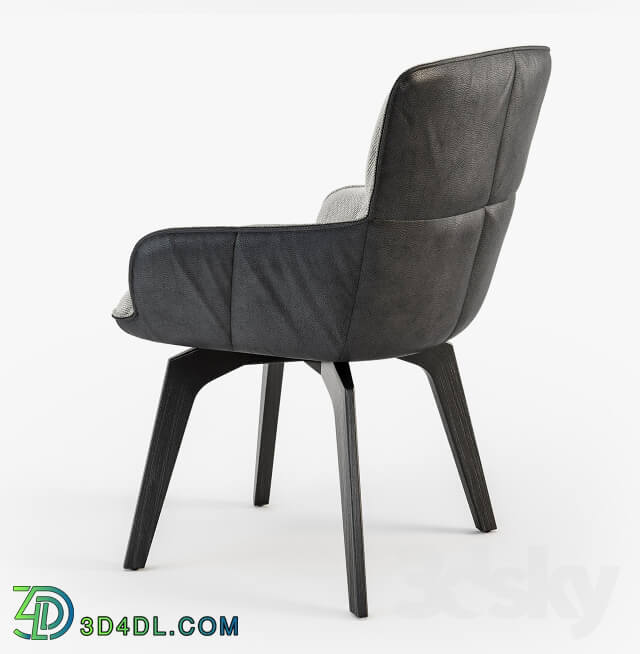 Chair - Freifrau Marla armchair low wooden frame