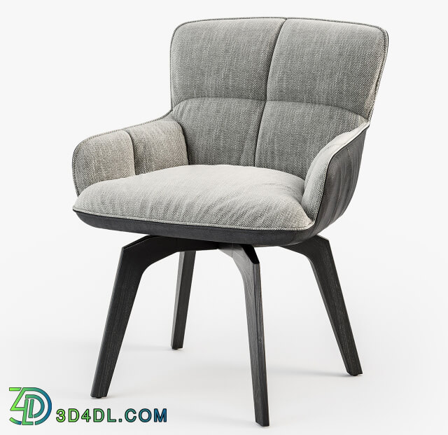 Chair - Freifrau Marla armchair low wooden frame