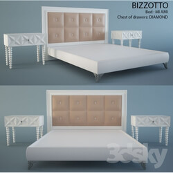 Bed - Bed_ nightstand BIZZOTTO_ MI AMI_ DIAMOND 
