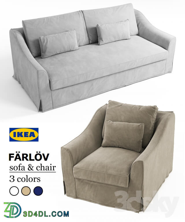 Sofa - Sofa _amp_ chair Ikea FARLOV