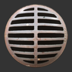 City Street Manhole Cover (005) 