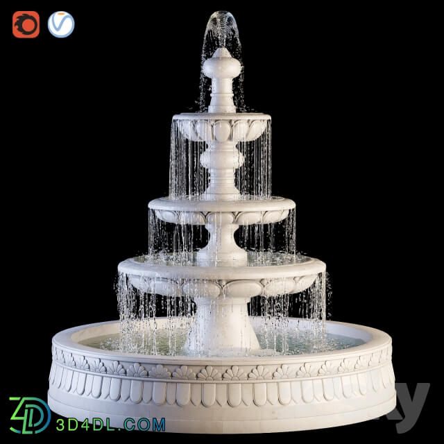 Other architectural elements - classic fountain