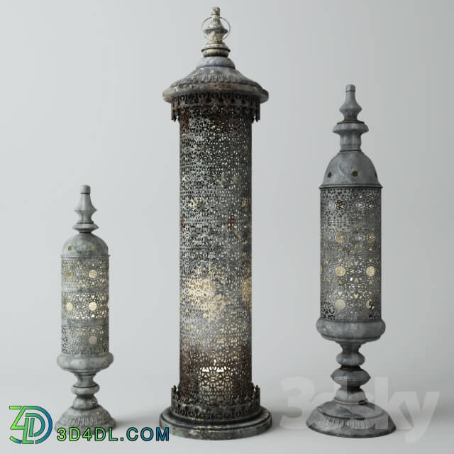 Other decorative objects - Cylinder Lanterns