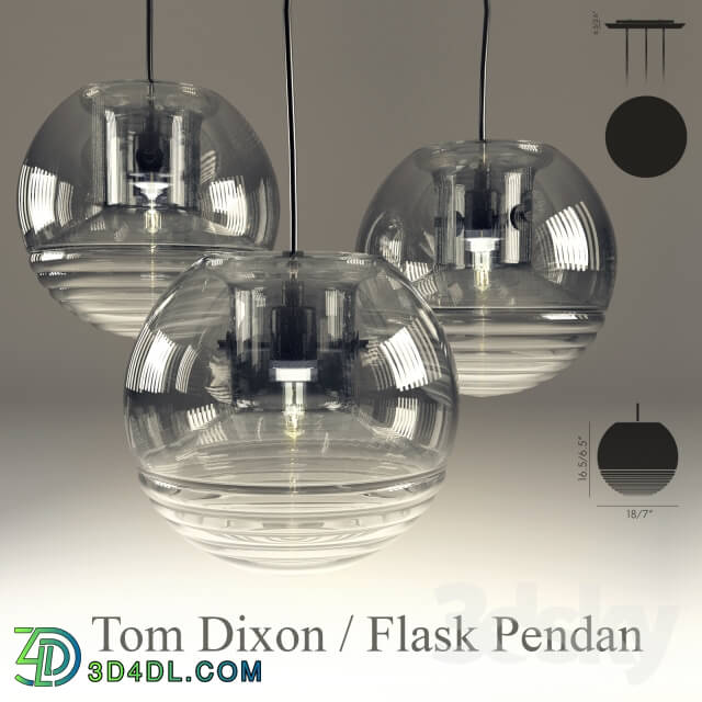 Ceiling light - Tom Dixon _ Flask Pendan