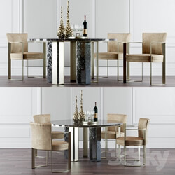 Table _ Chair - Fendi Casa Dinning Set 