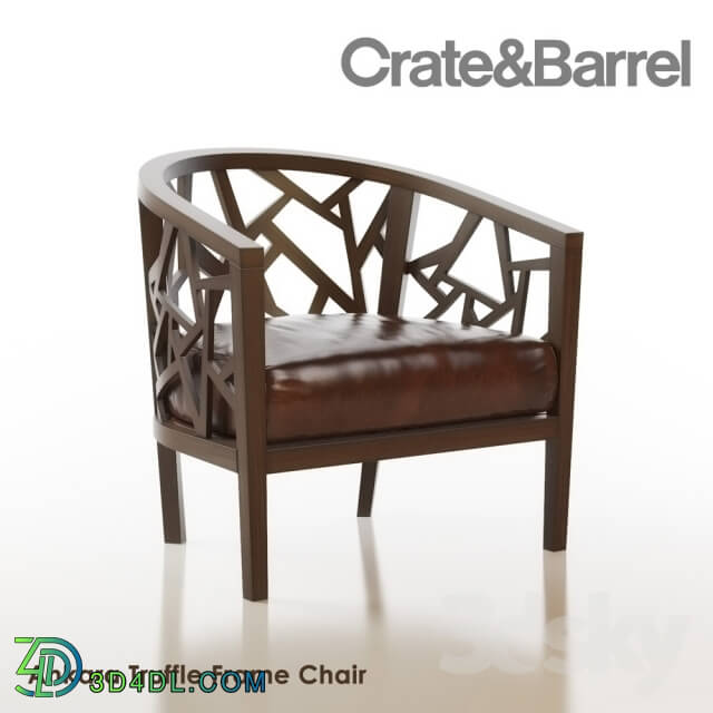 Arm chair - Crate_Barrel Ankara Truffle Frame Chair