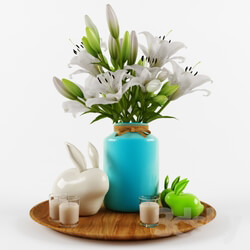 Decorative set - Decorative set with lilies 