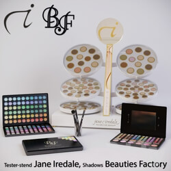 Beauty salon - Tester stand Jane Iredale_ sets shadows Beauties Factory 