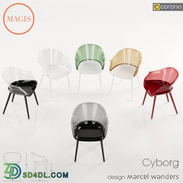 Arm chair - Magis _ Cyborg Armchair
