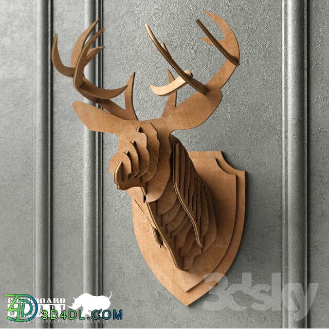 Other decorative objects - Safari cardboard deer