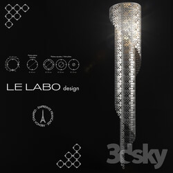 Ceiling light - Lustre Spirale Bubble by Le Labo Design 