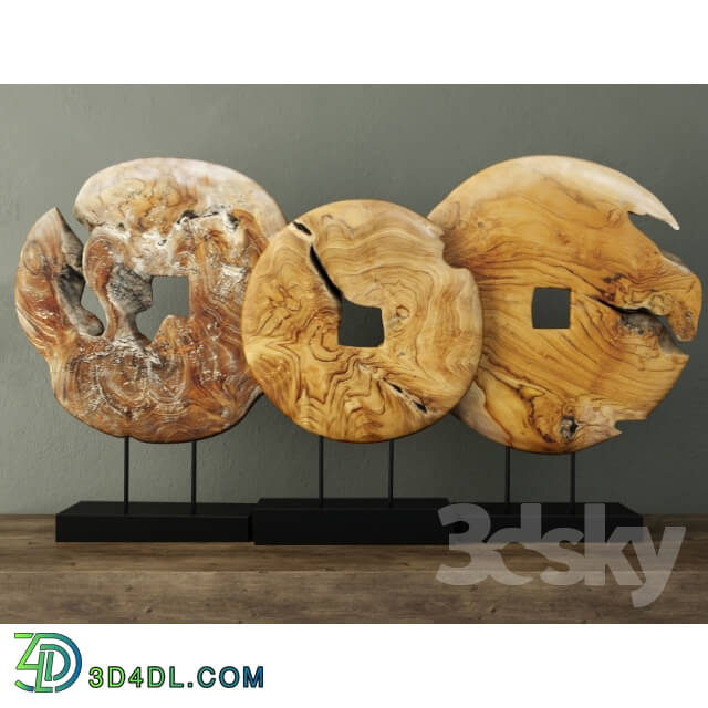 Other decorative objects - Teak Wood Table Top Decoration