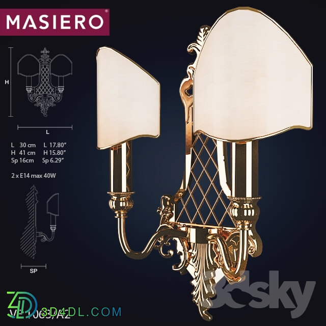 Wall light - Masiero ve 1063 _ A2