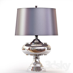 Table lamp - Polished Chrome Plated David Frisch Jelani Table Lamp 