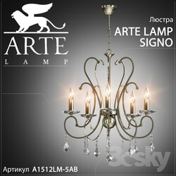 Ceiling light - Chandelier Arte Lamp Signo A1512LM-5AB 