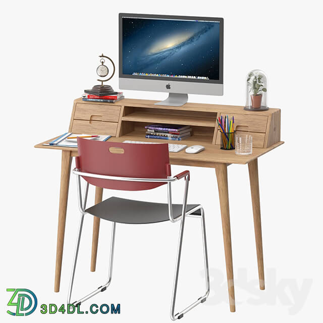 Table _ Chair - Scandinavian Style Desk