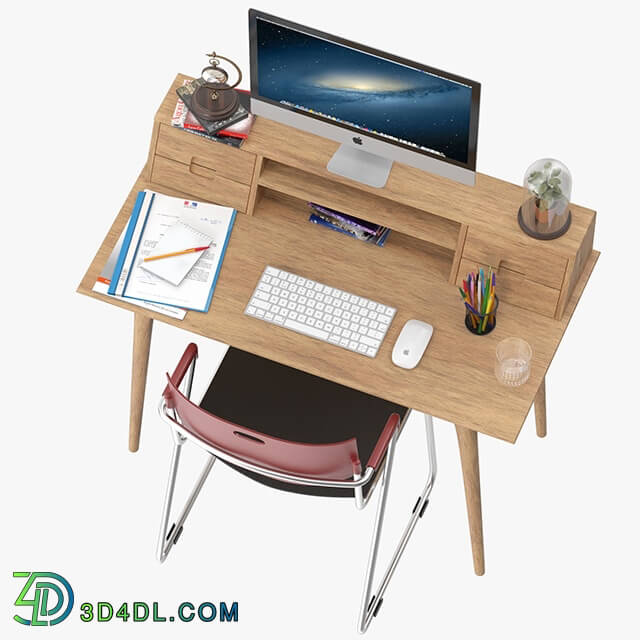 Table _ Chair - Scandinavian Style Desk