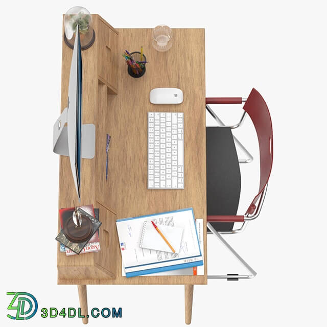 Table _ Chair - Scandinavian Style Desk