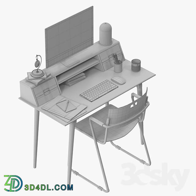 Table _ Chair - Scandinavian Style Desk