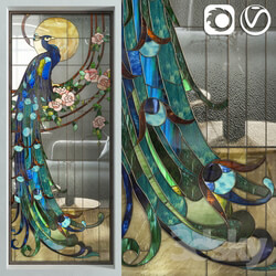 Other decorative objects - Stained Glass Peacock 