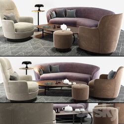 Sofa - Minotti Sofa And Arm Chair Set 