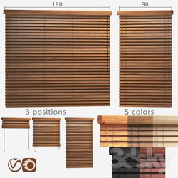 Curtain - Wooden blinds 50mm_ 2 options of width 90 and 180cm 