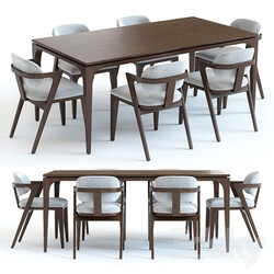 Table _ Chair - West Elm Adam Court Table and Chairs 