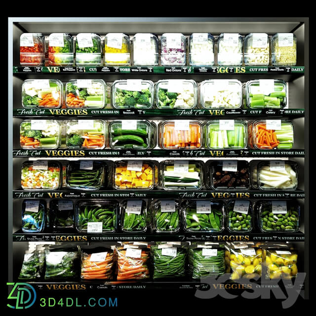 Shop - Shelves with vegetables