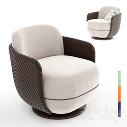 Arm chair - armchair Miles Lounge by Wittmann 