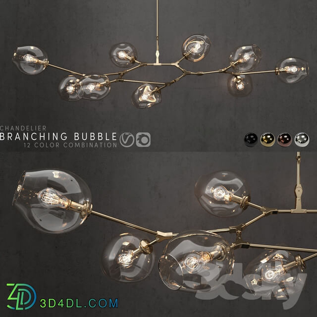 Ceiling light - Collection Branching bubble 9 lamps 3