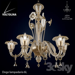 Ceiling light - Voltolina Lampadario Doge 6L 